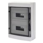 GEWISS - Cuadro de distribución con paneles troquelados bastidor extraíble con 12 (12x2) módulos preparado para alojar regletas IP65