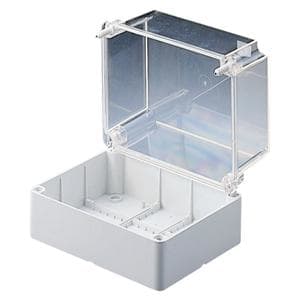 GEWISS - Caja de derivación con tapa alta transparente superficies lisas para aparatos eléctricos y electrónicos 190x140x140mm IP56