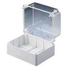 GEWISS - Caja de derivación con tapa alta transparente superficies lisas para aparatos eléctricos y electrónicos 190x140x140mm IP56