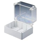 GEWISS - Caja de derivación con tapa alta transparente superficies lisas para aparatos eléctricos y electrónicos 240x190x160mm IP56