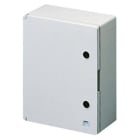 GEWISS - Cuadro estanco en GWPLAST 120 con puerta ciega equipada con cerradura 396x474x160mm gris RAL7035 IP55