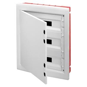 GEWISS - Cuadro de distribución con 73 (18x4) módulos paneles troquelados bastidor extraíble con puerta ciega IP40