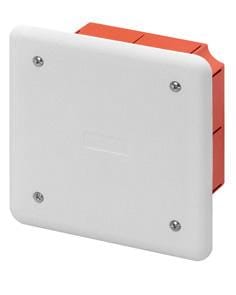 GEWISS - Caja de derivación y conexión con tapa blanca RAL9016 para paredes de mampostería 92x92x45mm