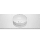 ROCA - Lavabo encimera FINECERAMIC redondo diámetro 350x75 blanco