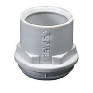 GEWISS - Racor tubo-caja en polímero antichoque con orificio de montaje de 29mm para tubo de 20mm gris RAL7035 IP44