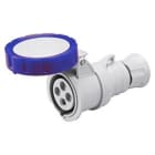 GEWISS - Base móvil recta HP conexionado de tornillo 2P+T 32A 200-250V 50-60Hz 6h azul IP66/67/68/69