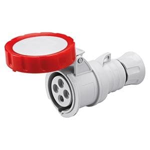GEWISS - Base móvil recta HP conexionado de tornillo 3P+N+T 32A 380-415V 50-60Hz 6h rojo IP66/67/68/69