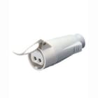 GEWISS - Base móvil recta conexionado de tornillo 3P 32A 20-25V 50-60Hz 12h blanco IP44