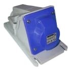GEWISS - Base fija de pared a 90° conexionado de tornillo 2P+T 16A 200-250V 50-60Hz 9h azul IP44