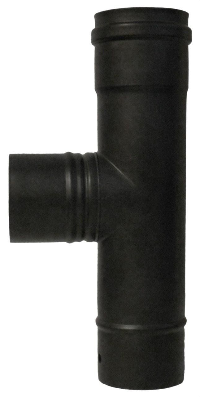 DINAK - Te 90º SW PELLETS 316L diámetro 100 negro