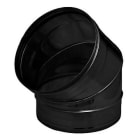 DINAK - Codo 45º SW PELLETS 316L diámetro 80 negro