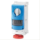 GEWISS - Base fija interbloqueada vertical con fondo base portafusibles 3P+T 16A 200-250V 50-60Hz 9h para usos severos IP66