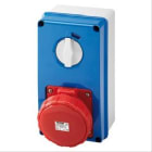 GEWISS - Base fija interbloqueada vertical con fondo sin base portafusibles 3P+N+T 63A 346-415V 50-60Hz 6h IP67