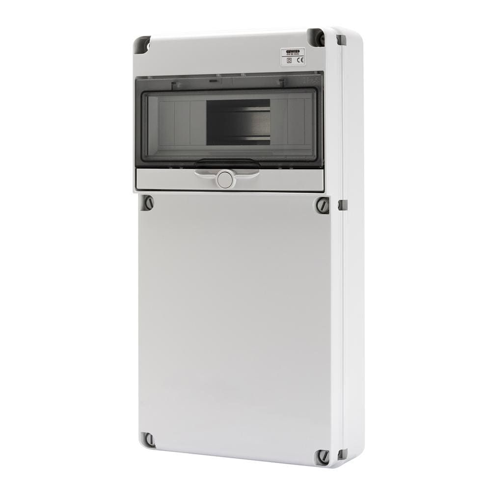 GEWISS - Caja distribución Q-DIN con 10 módulos tapa lisa 435x220x95mm IP65