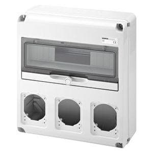 GEWISS - Caja distribución Q-DIN con 14 módulos 3 frontales base 16-32A IP65