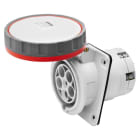 GEWISS - Base fija de empotrar a 10° HP contacto piloto 3P+N+T 125A 346-415V 50-60Hz 6h rojo IP66/67