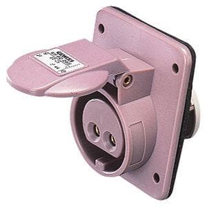 GEWISS - Base fija de empotrar a 10° conexionado de tornillo 3P 16A 20-25V 50-60Hz violeta IP44