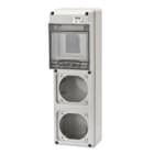GEWISS - Caja distribución Q-DIN doble 5 módulos 1 frontal base 16A IP65