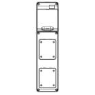 GEWISS - Caja distribución Q-DIN 5 módulos 1 frontal base 16/32A IP65