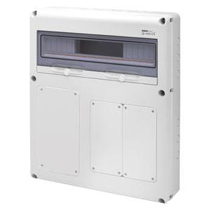 GEWISS - Caja distribución Q-DIN con 20 módulos + 1 IB vertical 6A + 2 IB verticales 16/32A IP67