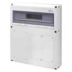 GEWISS - Caja distribución Q-DIN con 20 módulos + 1 IB vertical 6A + 2 IB verticales 16/32A IP67