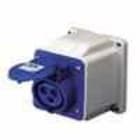 GEWISS - Base fija de pared a 10° conexionado de tornillo 3P+T 16A 380-415V 50-60Hz 6h rojo IP44
