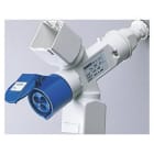 GEWISS - Derivador adaptador móvil IP44 preparado para cable clavija 2+2 módulos + 1 base 2P+T 16A 230V AC