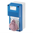 GEWISS - Base fija interbloqueada vertical con fondo 2P 16A 230/24V 160VA IP67