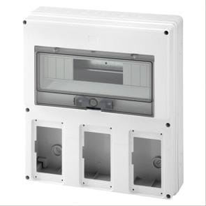 GEWISS - Caja estanca vertical COMBICLOC para 3 bases IP44/55