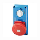 GEWISS - Base fija interbloqueada vertical AUTOMATIKA sin fondo 3P+N+T 16A 380-415V 50-60Hz 6h interruptor MT 6kA curva C IP67