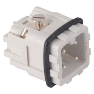 GEWISS - Bloque M 21x21 3P+T 10A 250V tornillo con placa gris