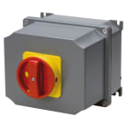 GEWISS - Interruptor rotativo de superficie con caja de aluminio mando ATEX maneta roja 3P 16A IP65