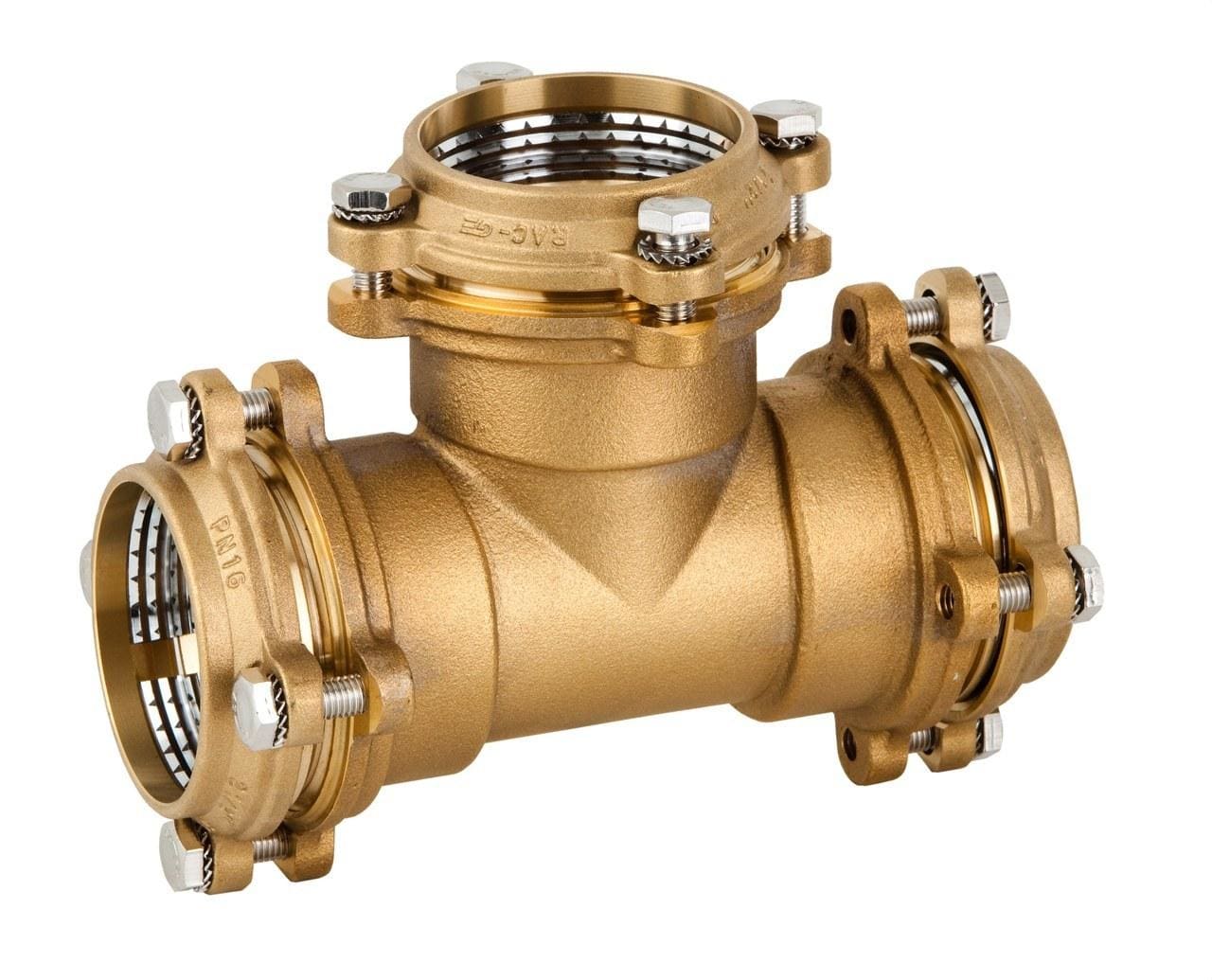GENEBRE - RACOR T TRIPLE ACOPLAM.BRIDA 3"X90 LT