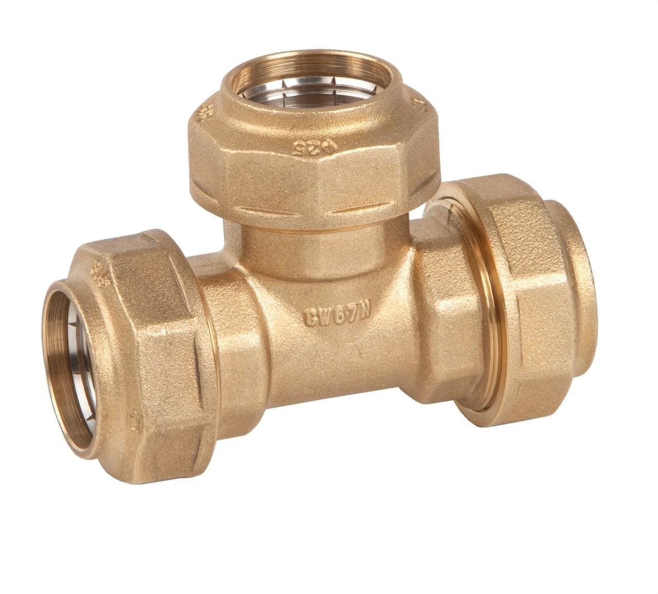 GENEBRE - RACOR T TRIPLE ACOPLAM.1/2"X20 PN16 LT