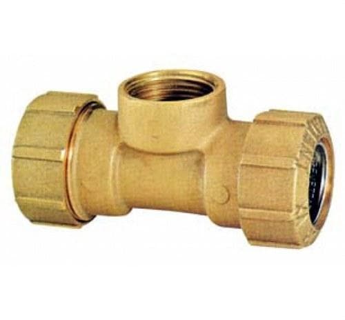 GENEBRE - RACOR T HEMBRA C/BRIDAS 2.1/2X75 LATON