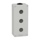 Schneider Electric - Caja vacía con 3 orificios gris