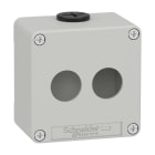 Schneider Electric - Caja vacía con 2 orificios gris