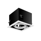 SYLVANIA - Carcasa cuadrada para Ludospot 111 RECTx1 cardan blanco