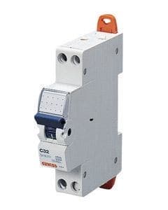 GEWISS - Interruptor magnetotérmico compacto MTC 60 1P+N 20A curva C 1 módulo