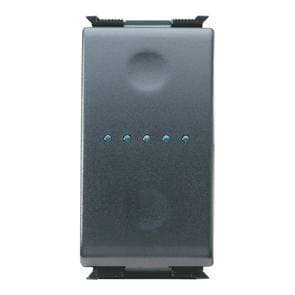 GEWISS - Conmutador 1P 250V AC de 16AX iluminable con localización nocturna 1 módulo
