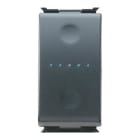 GEWISS - Conmutador 1P 250V AC de 16AX iluminable con localización nocturna 1 módulo