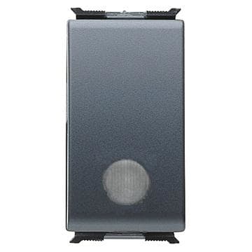 GEWISS - Pulsador 1P 250V AC NA de 16A iluminable con señalización funcional 1 módulo