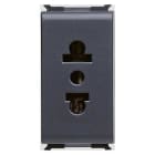GEWISS - Base 2P+T 10-15A 250-125V AC 2 módulos norma euroamericana