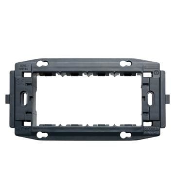 GEWISS - Soporte 4 módulos de material aislante para instalar en placas Playbus/Playbus Young en cajas rectangulares
