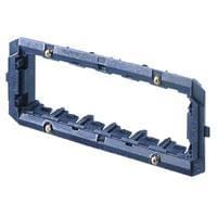 GEWISS - Soporte 6 módulos en azul de material aislante para instalar en placas Playbus/Playbus Young