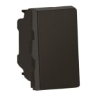 LEGRAND - Conmutador Mosaic EasyLed - 1 módulo - 10AX - Negro mate