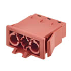 SIMON - Conector rápido empotrar M 3P rojo