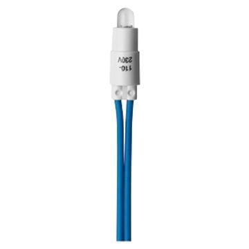 GEWISS - Unidad de señalización de ampolla 230V AC con lámpara led 0,6W rojo