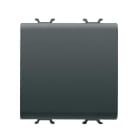 GEWISS - Conmutador 1P 250V AC de 16AX conexionado rápido 2 módulos negro