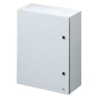 GEWISS - Cuadro en metal con puerta ciega equipada con cerradura 310x425x160mm gris RAL7035 IP55